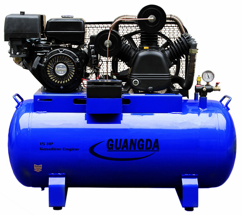 15HP 250L Gasoline Air Compressor 12.5bar