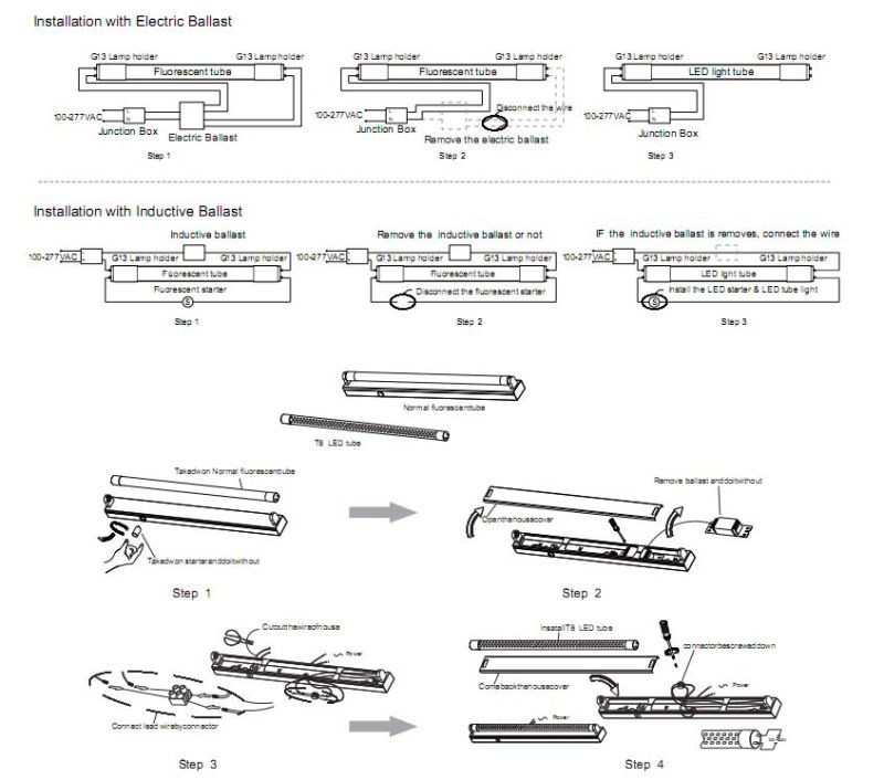 Cost-Effective 2835 9W 18W 22W LED Tube Extrusion PC Shenzhen with Ce RoHS 5 Warranty Years