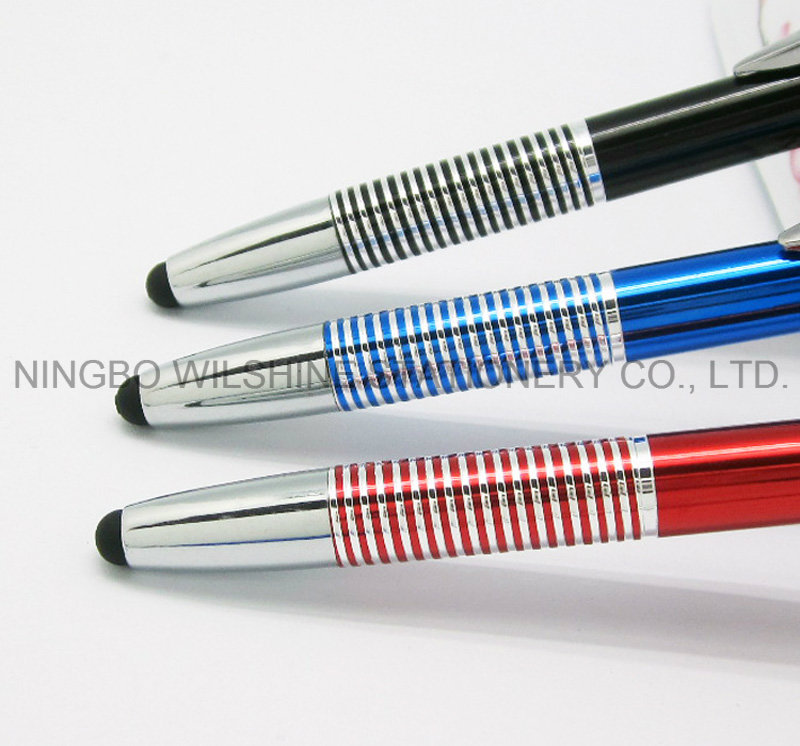 Promotional Aluminum Stylus Ball Pen for Logo Engraving (IP0195)