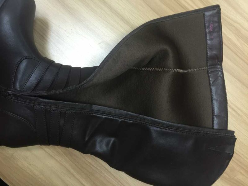 2016 New Style Fashion Flat Ladies Knee High Boots (HS09)