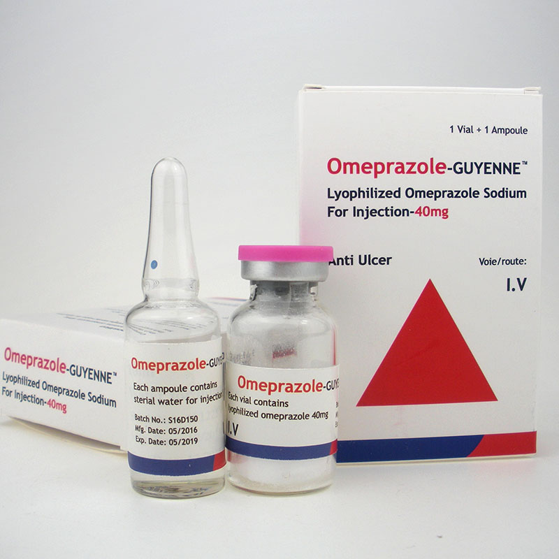 General Medicine Omeprazole 20mg Injection for Gastrohelcosis and Stomach Acid