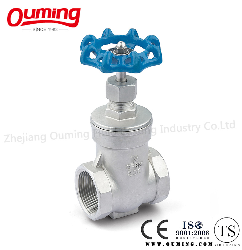 Stainless Steel Gate Valve with Threaded End