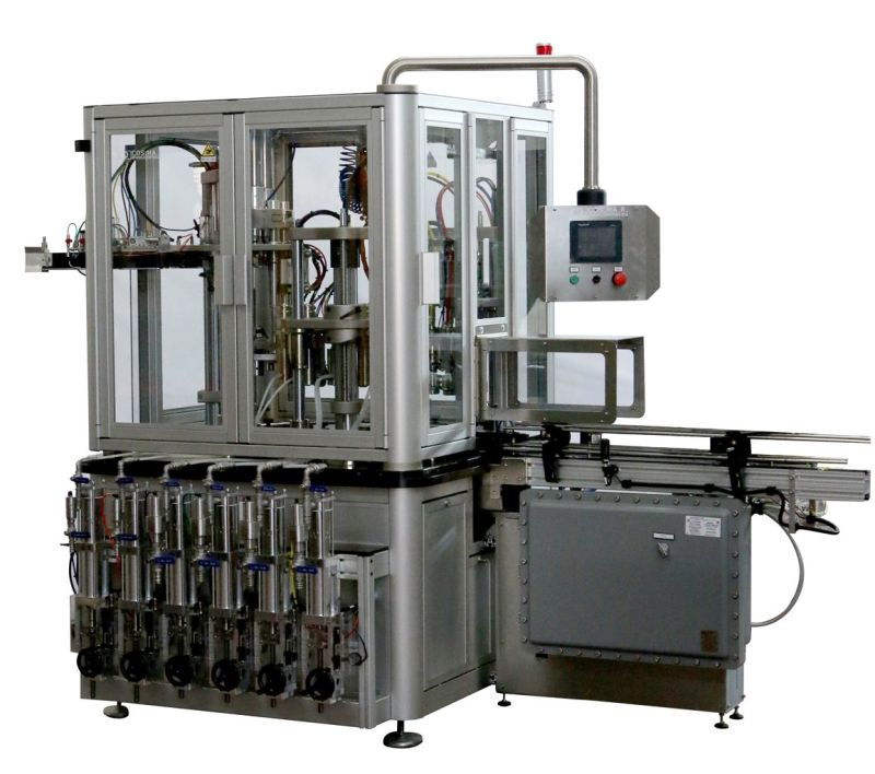 High Efficiency Linear Type Cooking Oil Filling Machine Labeling Machine