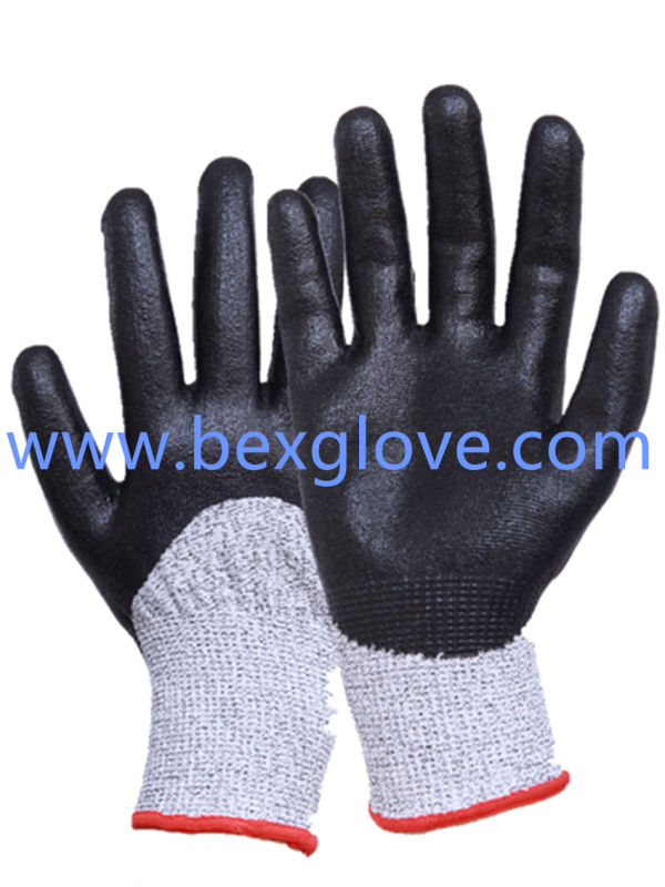 Nitrile Cut Resistant Glove, Half Coated