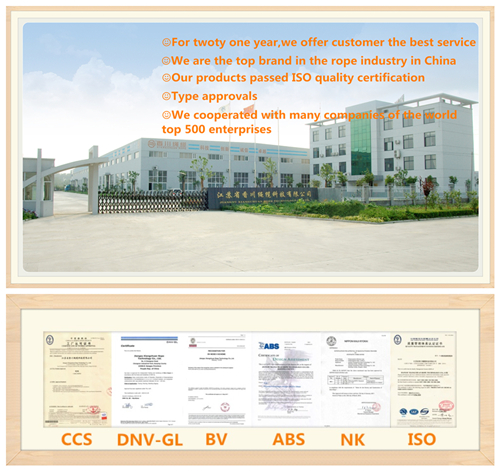 Gl Approved PP Multifilament Mooring Rope