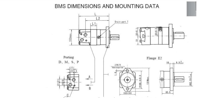 Hydraulic Orbit Hydraulic Motor, Replace Omp or M+S Epm