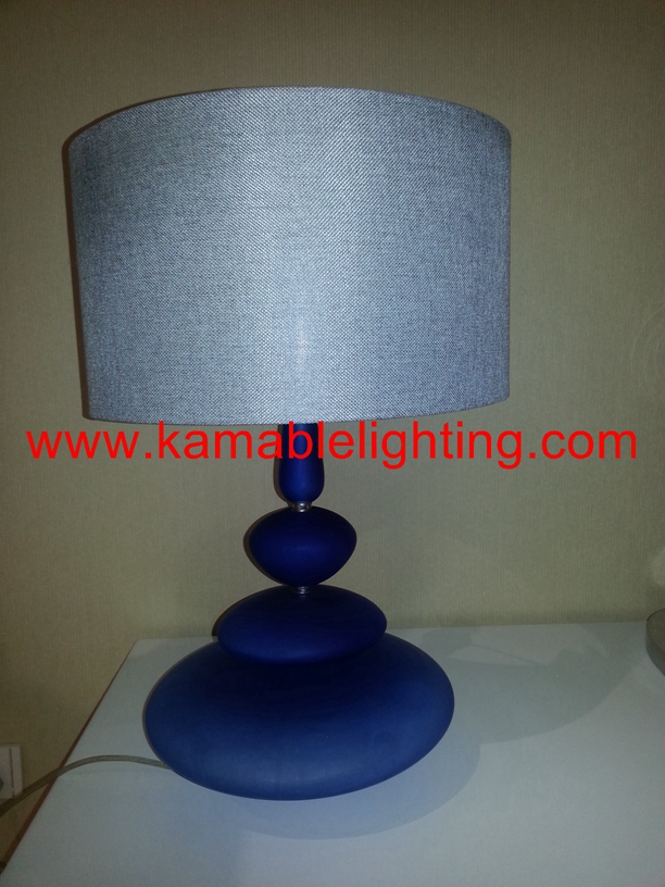 Modern Design Blue Glass Base Home Goods Table Lamps (JT13050/00/001)