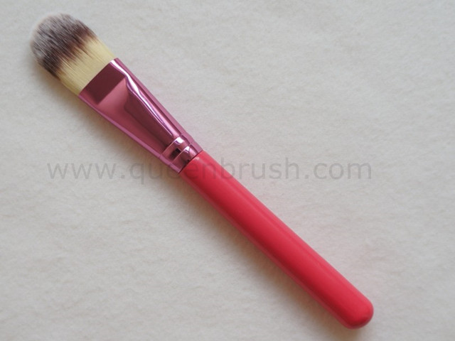 Red Handle Nylon Hair Foundation Makeup Brush