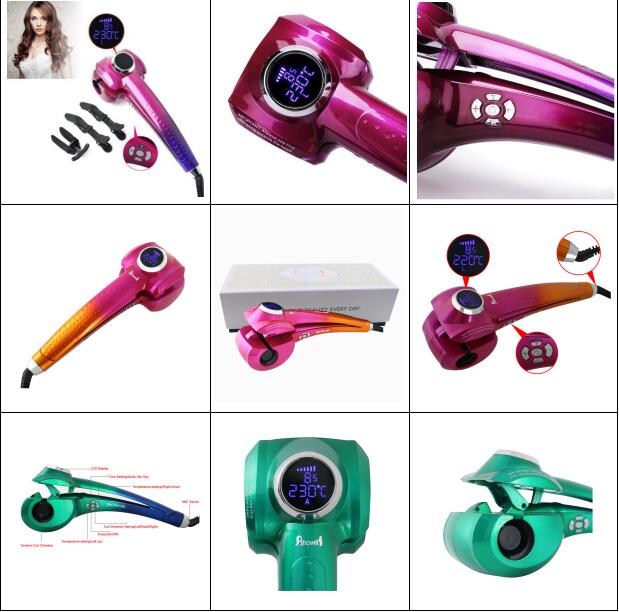 Factory Wholesale Automatic LCD Electric Curlers