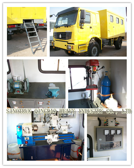 HOWO 4X4 Workshop Truck for Mobile Repair