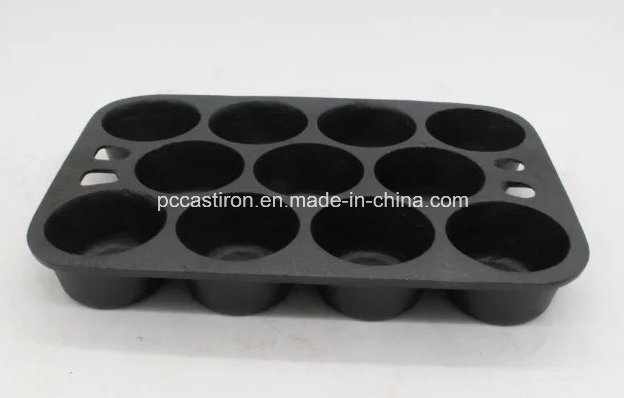 7PCS Preseasoned Cast Iron Cake Mold China Factory