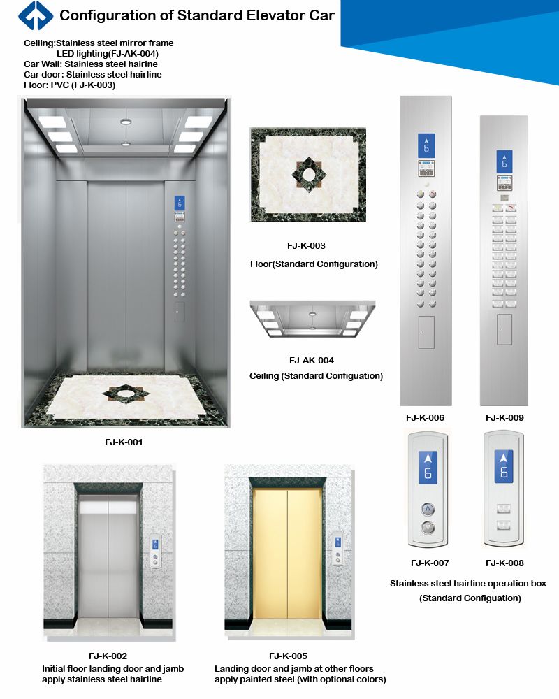 Machine Room Less Gearless Passenger Elevator