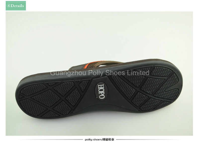 New Arrival Fashion Men Leather Flip Flops