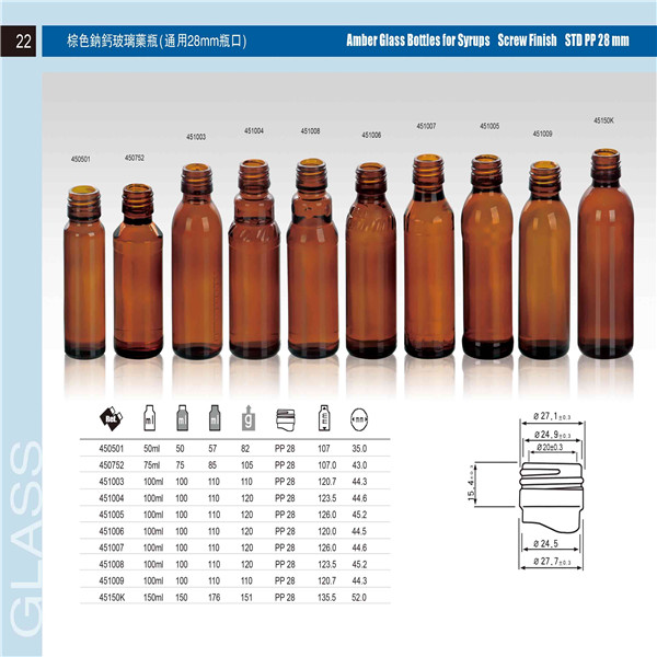 15ml Boston Round Glass Bottle