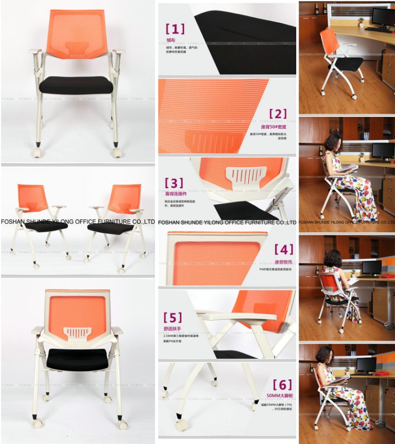 Fashionable Training Folding Chair with Writing Board