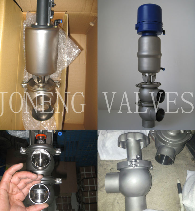 Stainless Steel Sanitary Manual Type Flow Diversion Valve (JN-FDV1010)