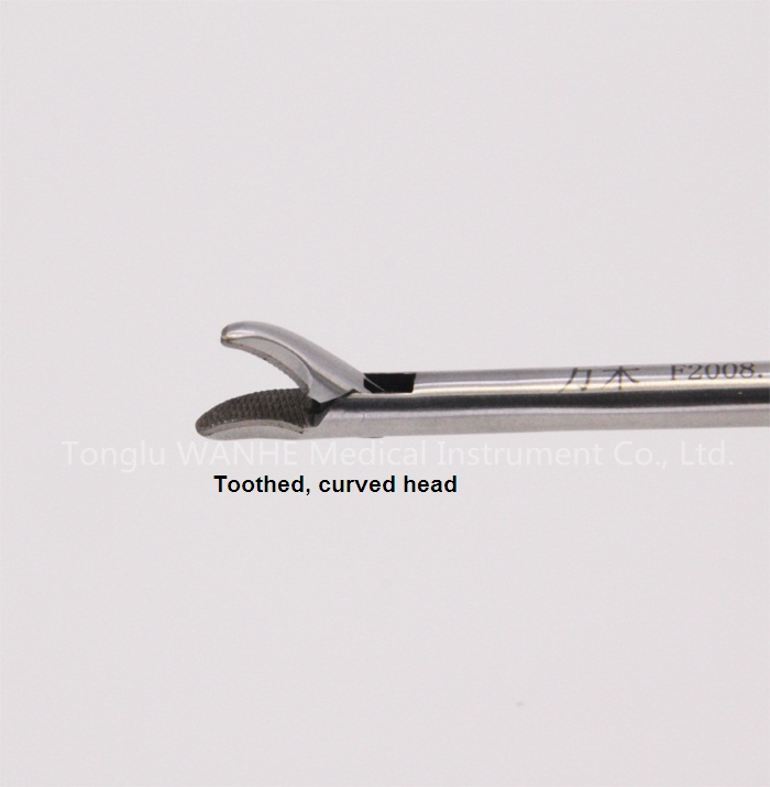 Surgical Instruments Laparoscopic Curved Needle Holder