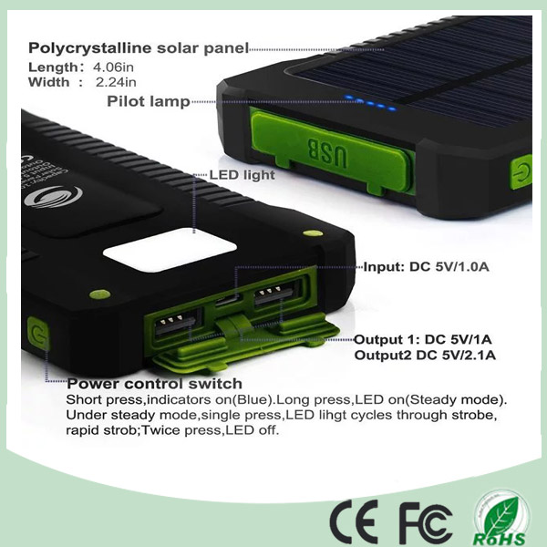 Dual USB Solar Battery Power Bank Mobile Laptop Charger (SC-5688)