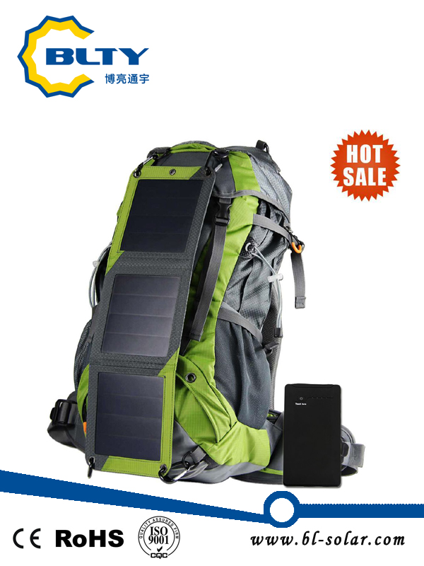 Power Panel Charger Solar Backpack for Cycling and Camping