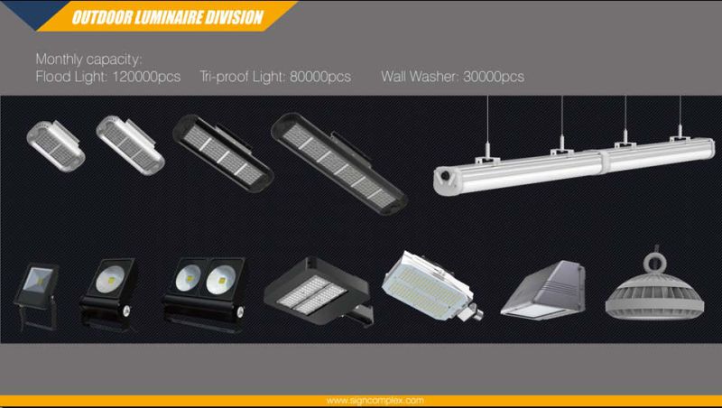 Bridgelux Chip COB 180W Waterproof IP65 LED Aluminium Outdoor Lights