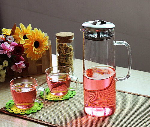 1200ml High Borocilicate Glass Water Pot