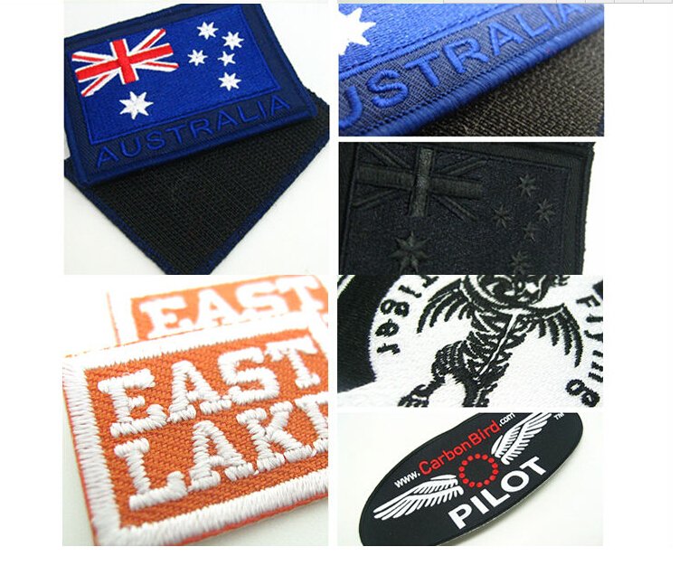 Embroidery Patch No Minimum Order, Embroidery Badge Embroidery Badge- Garment Logo