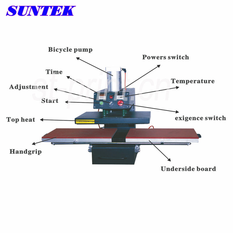 Downglide Pneumatic Double Stations Heat Press Machine for T-Shirts