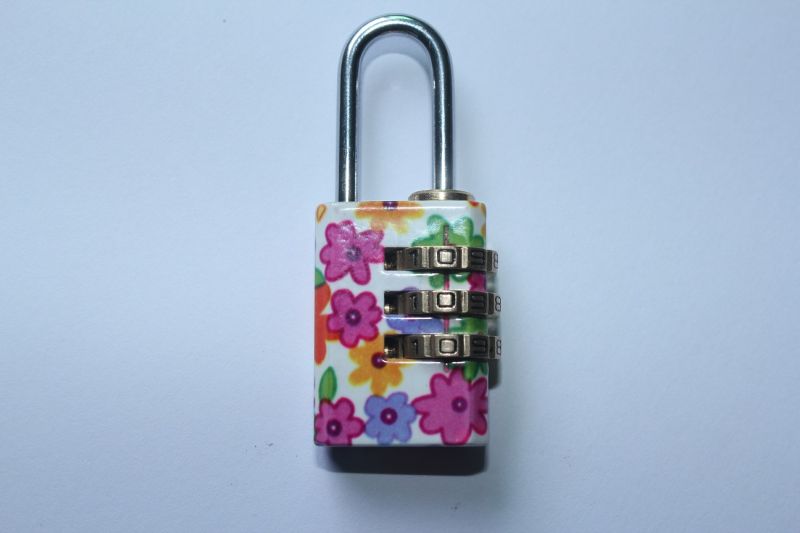 Brass Combination Lock Colourful Code Lock Padlock (110213)