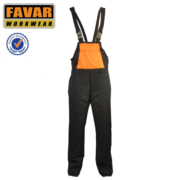 Workwear Men's Bib Pants with Pockets on The Sides Factory