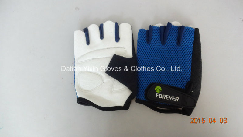 Racing Glove-Safety Glove-Hand Glove-PU Glove-Half Finger Glove