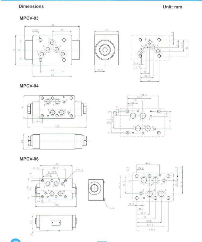 Mpcv Series Modular Pilot Operated Check Valves