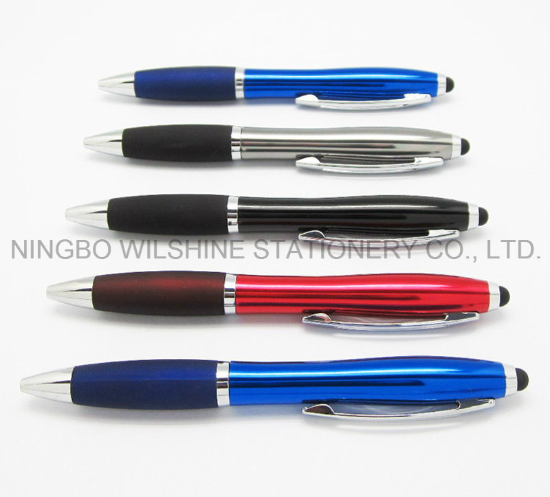 Popular Promotional Contour Stylus Ball Pen with Al Barrel (IP008)