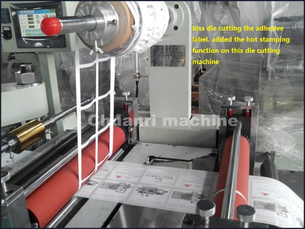 Roll Adhesive Label, Foam Tape, Film Automatic Die-Cutting Hot Stamping Machine