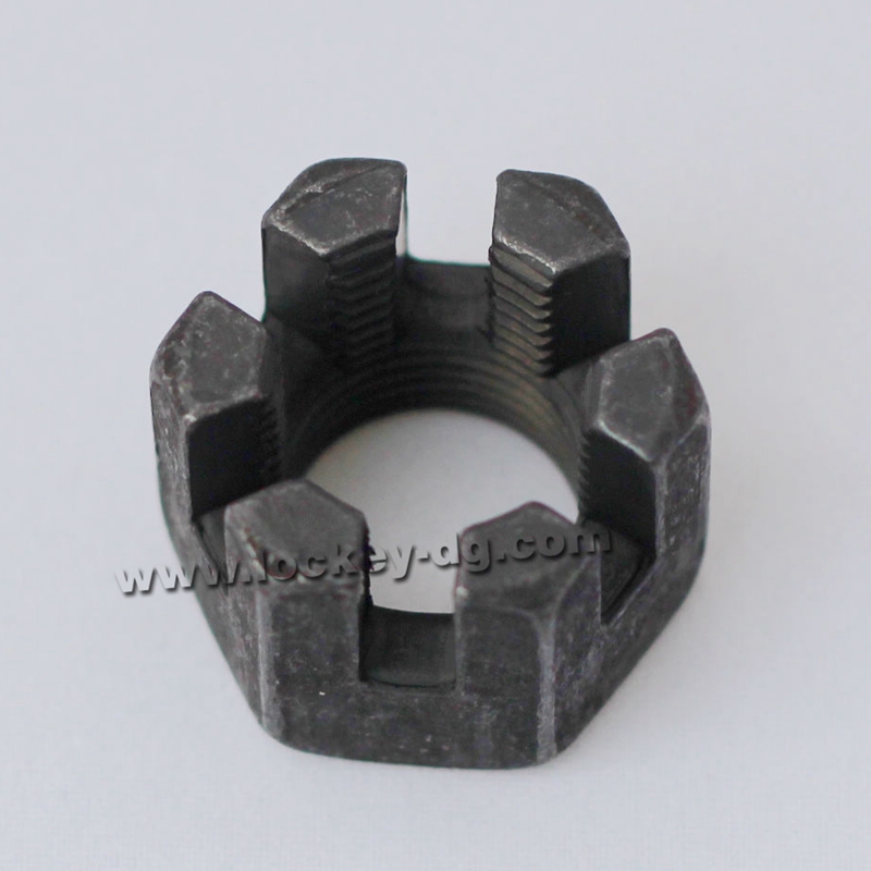 Steel Hex Slotted Nut Plain