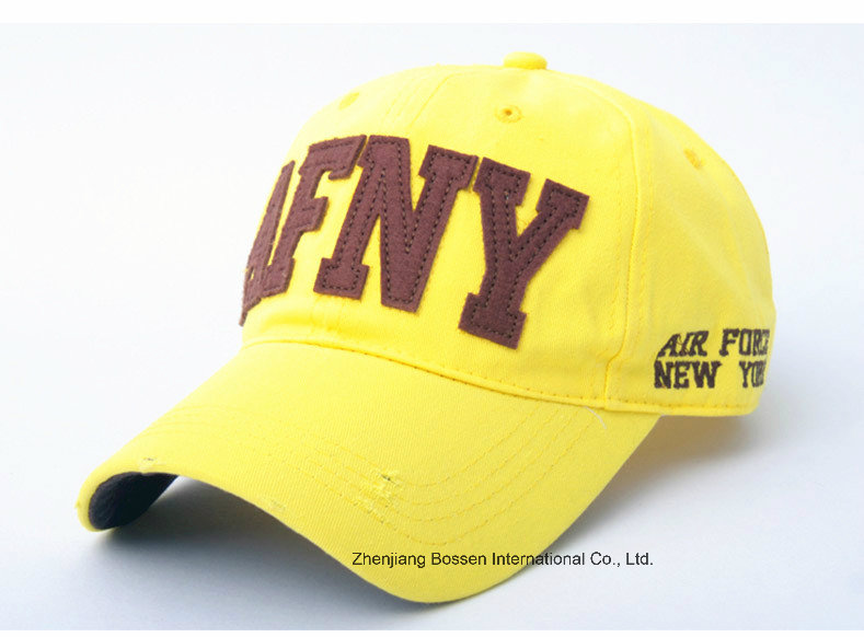 OEM Produce Customized Logo Applique Embroidered Promotional Cotton Baseball Cap