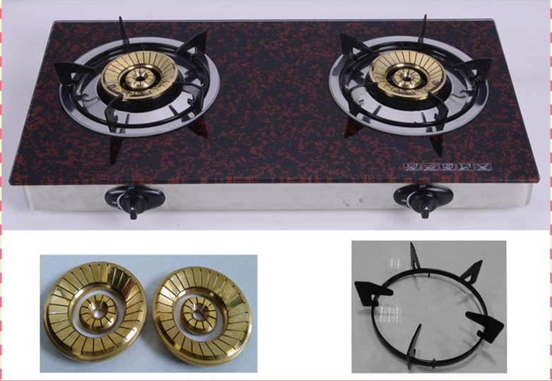 2016 Tempered Glass 2 Burner Tabletop Gas Stove