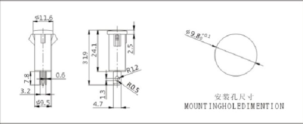 Indicator Light Neon/LED with Line/Illustration Type