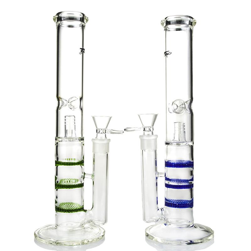 Triple Honeycomb Cool Hookah Glass Pipe for Smoking (ES-GB-390)