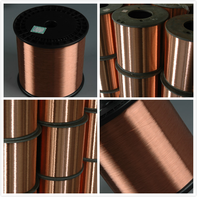 Diameter 0.10mm-4.0mm Copper Clad Steel Wire CCS as Carrying Wire for Railway