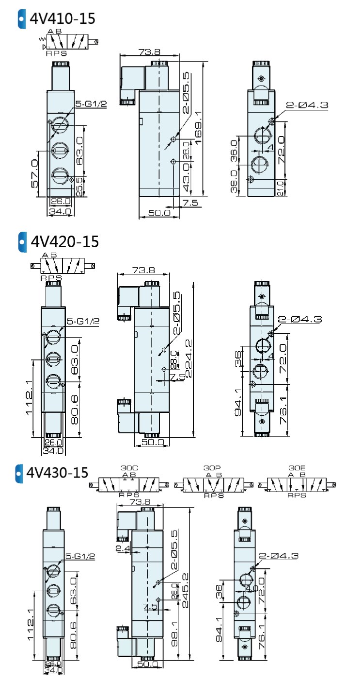 4V310-10 Pneumatic Valve