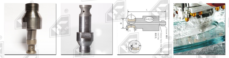 Diamond Pencil Shape Arris Routers Bit for Glass Edging