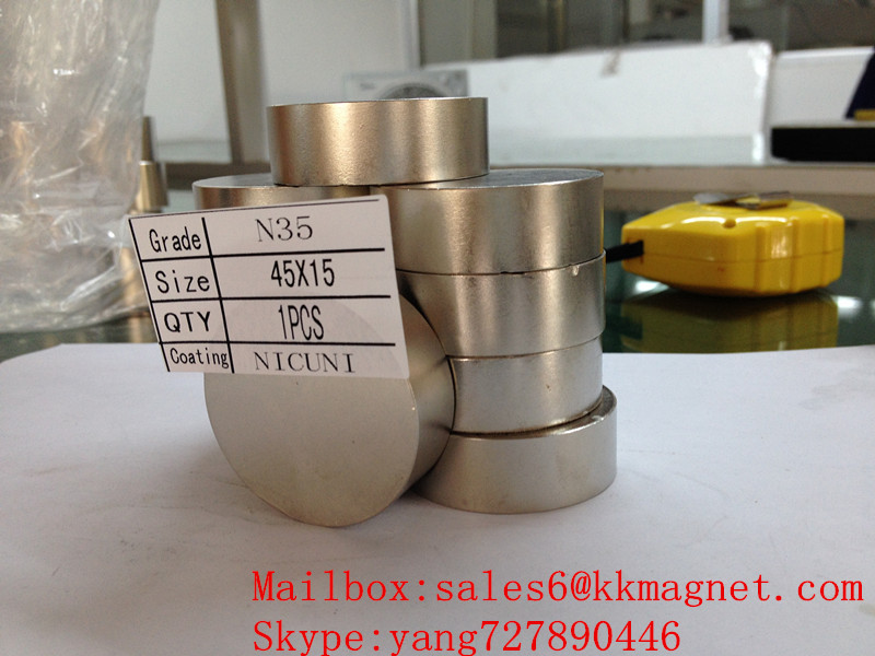 neodymium Magnet for water meters: Neva, Metron, Gerrida (until 2008 onwards: D45X15mm d45X15mm