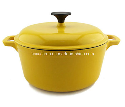 1.8L Round Enamel Cast Iron Casserole Dia 18cm