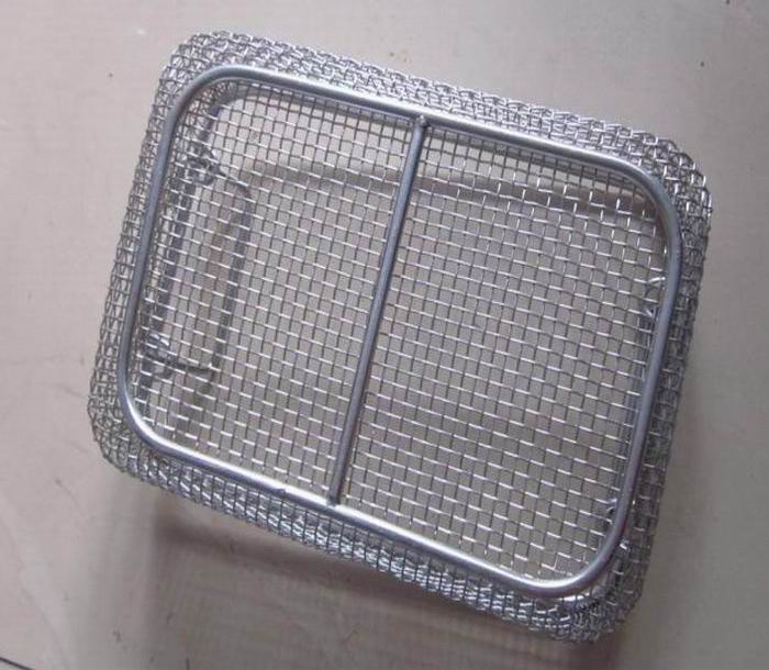 Medical 304 316 Stainless Steel Disinfecting Basket