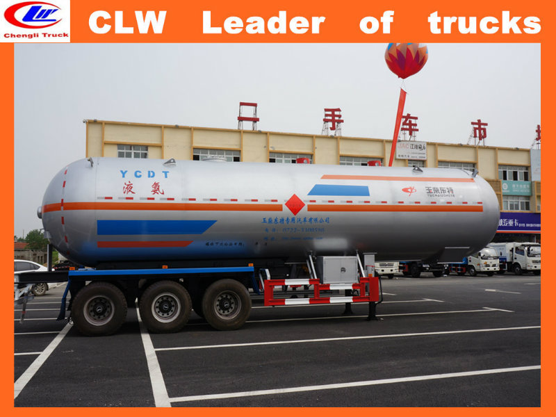 3 Axle 56cbm Heavy Duty LPG Tank Semi Trailer