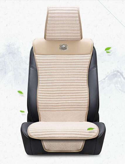 Linen Car Seat Cover Slim Shape with Nature Fragrance