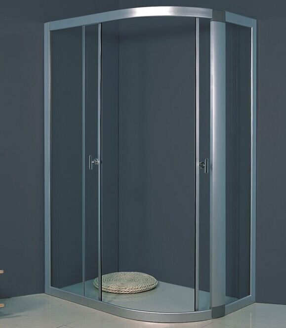 Square Tray 5mm Glass Shower Cabin (ADL-8028)