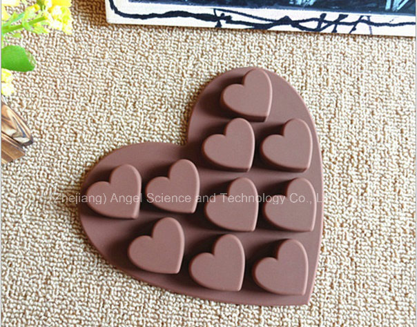 Hot Sale Silicone Chocolate Mold Heart Silicone Ice Mold Cube Tray Si01