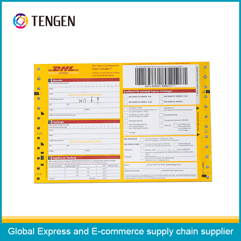 Custom Printing Barcode Air Waybill for Tracking Package