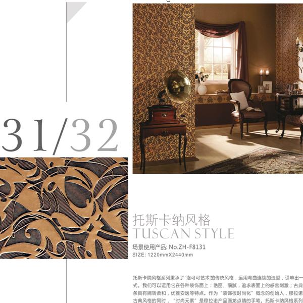 Decorative Wall Panel Indoor Wall Paneling (ZHUV)